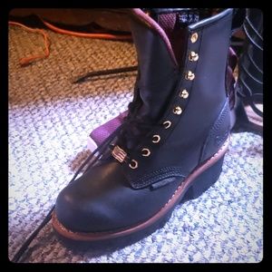 Womens Chippewa logger boots